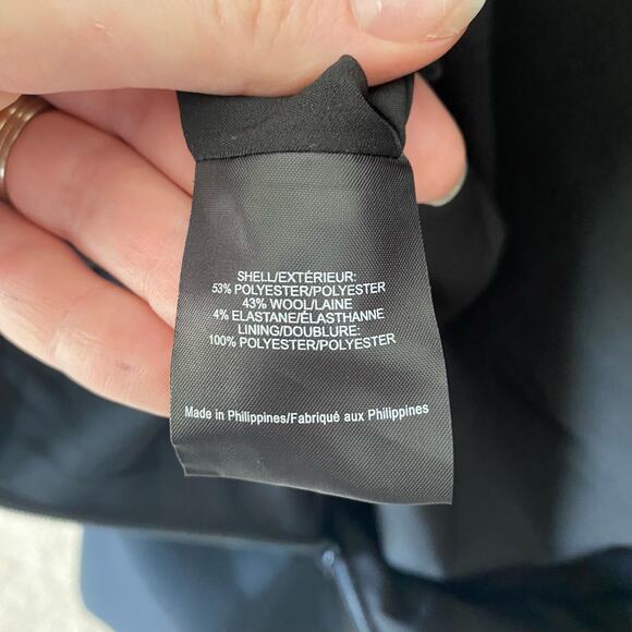 TORY BURCH Black Fremont Shift Cocktail  Dress Size 0 Style 41107 - Picture 8 of 12